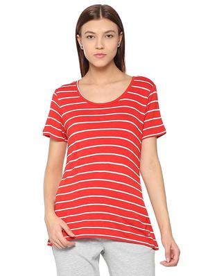 round neck stripped tee - 15610753 - Standard Image - 1