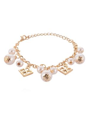 gold tone link bracelet - 15610804 - Standard Image - 1