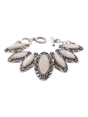 silver metal cuffs bracelet - 15610829 - Standard Image - 1