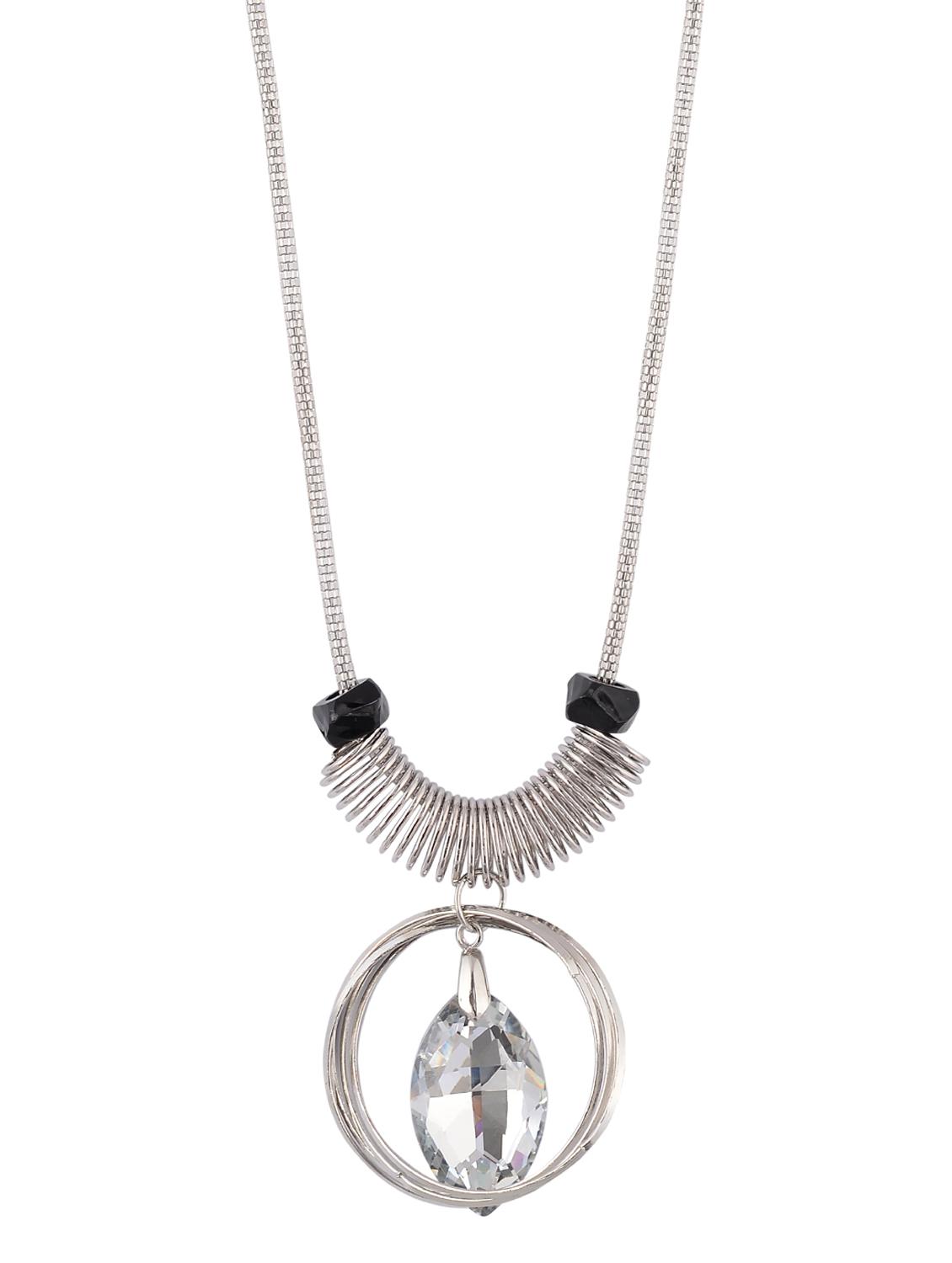Silver Tone Long Necklace - 15611134 - Zoom Image - 1