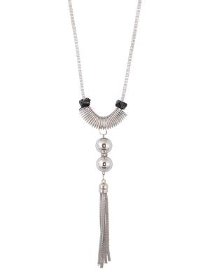 multi metal long necklace - 15611140 - Standard Image - 1