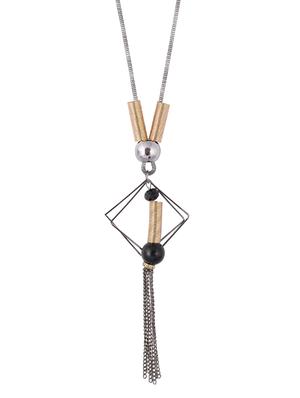 multi metal long necklace - 15611141 - Standard Image - 1