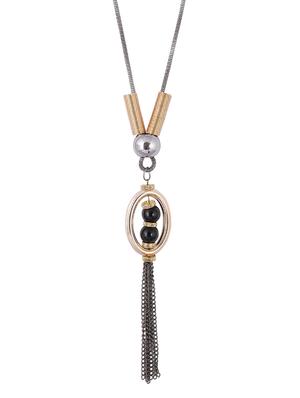 multi metal long necklace - 15611142 - Standard Image - 1