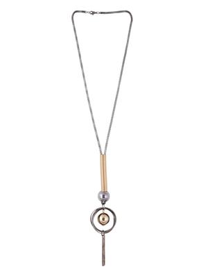 multi metal long necklace - 15611145 - Standard Image - 1
