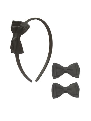 black fabric hairaccessory - 15611195 - Very Small Image - 1