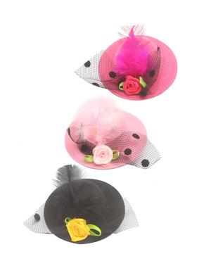 multi colored fabric hair clip - 15611203 - Standard Image - 1
