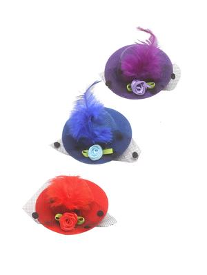 multi colored fabric hair clip - 15611204 - Standard Image - 1