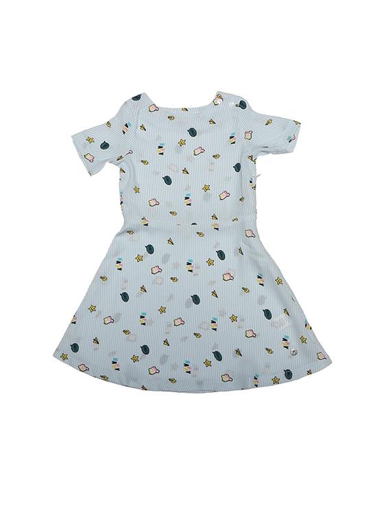 blue polyester frock - 15611259 - Zoom Image - 1