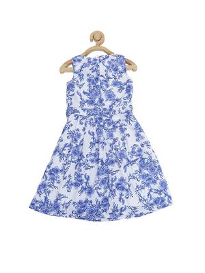 blue polyester frock - 15611263 - Standard Image - 1