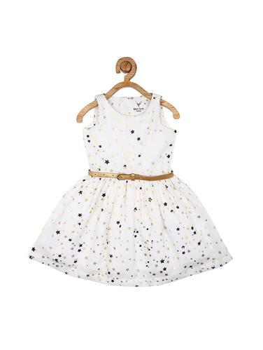 white polyester frock - 15611266 - Very Small Image - 1