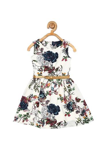 white polyester frock - 15611267 - Very Small Image - 1
