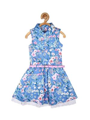 blue cotton frock - 15611268 - Standard Image - 1