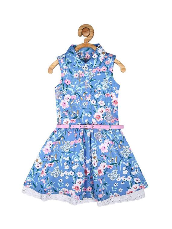 blue cotton frock - 15611268 - Zoom Image - 1