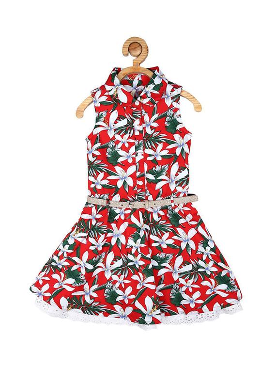 red cotton frock - 15611271 - Zoom Image - 1