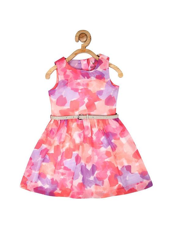 pink polyester frock - 15611272 - Zoom Image - 1
