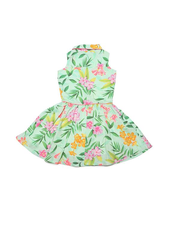green polyester frock - 15611273 - Zoom Image - 1