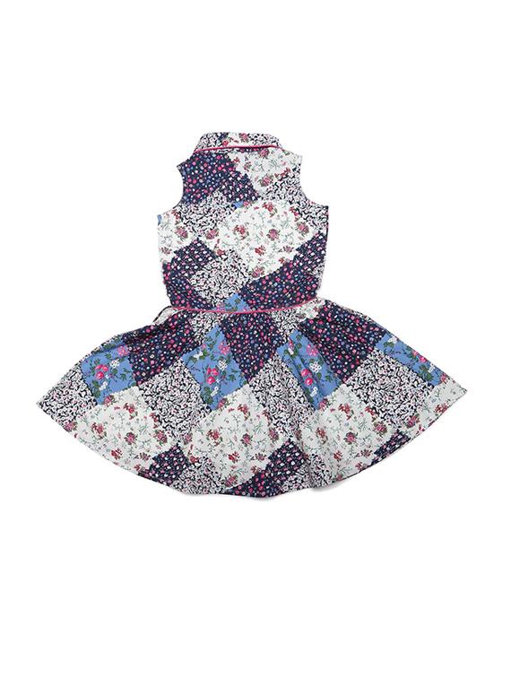blue polyester frock - 15611274 - Zoom Image - 1