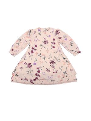 pink polyester frock - 15611276 - Standard Image - 1