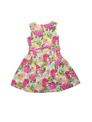pink polyester frock - 15611280 - Standard Image - 1