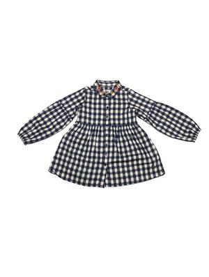 blue polyester frock - 15611282 - Standard Image - 1