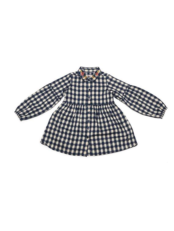 blue polyester frock - 15611282 - Zoom Image - 1