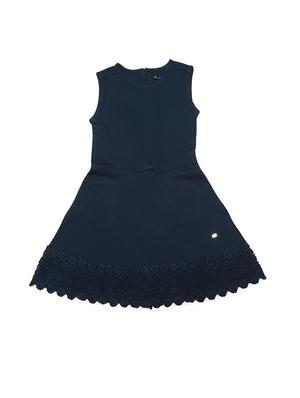 blue polyester frock - 15611286 - Standard Image - 1
