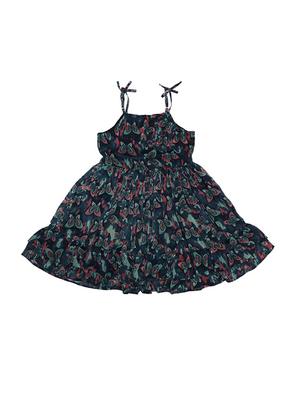 blue polyester frock - 15611287 - Standard Image - 1