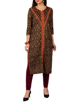 Printed straight kurta - 15611352 - Standard Image - 1