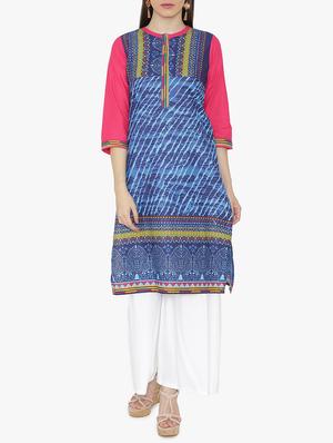 Straight printed kurta - 15611364 - Standard Image - 1
