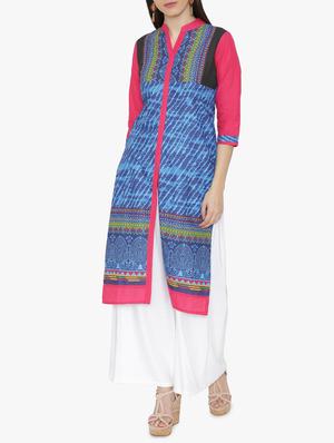 Printed straight kurta - 15611368 - Standard Image - 1