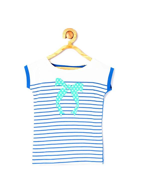 blue cotton blend top - 15611465 - Zoom Image - 1