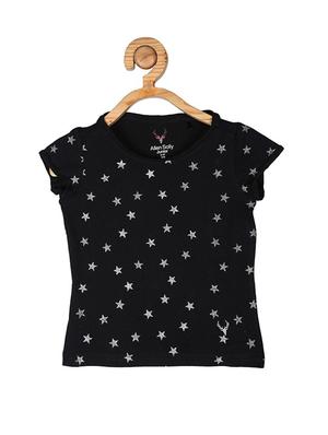 black cotton blend top - 15611468 - Standard Image - 1