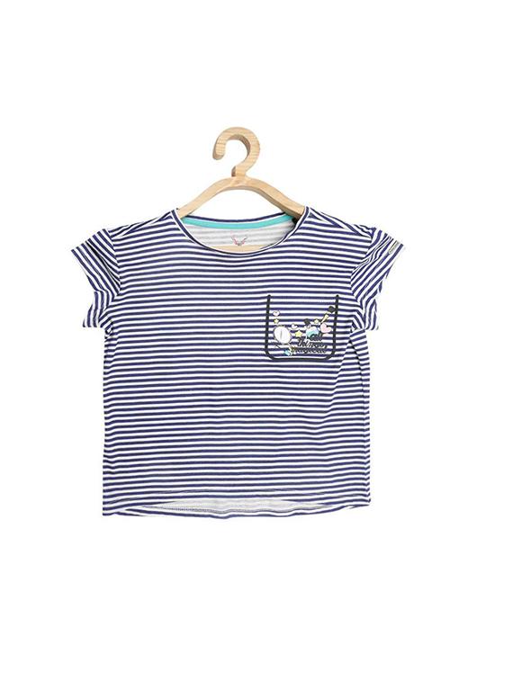 blue cotton blend top - 15611470 - Zoom Image - 1