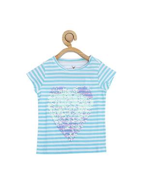 blue cotton blend top - 15611474 - Standard Image - 1
