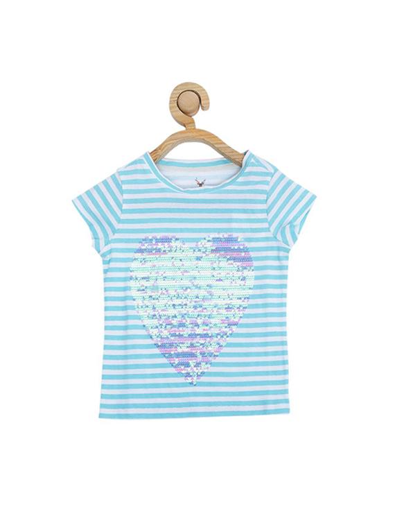 blue cotton blend top - 15611474 - Zoom Image - 1