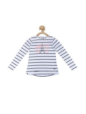 blue cotton blend top - 15611477 - Standard Image - 1