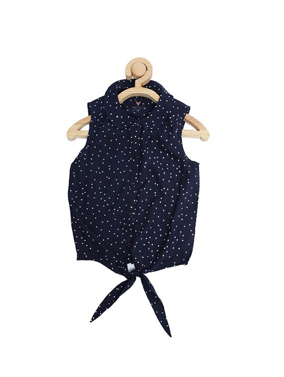 blue cotton blend shirt - 15611480 - Zoom Image - 1