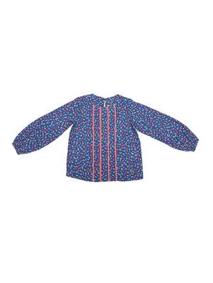blue cotton blend top - 15611484 - Standard Image - 1