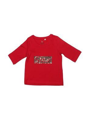 red cotton blend top - 15611485 - Standard Image - 1