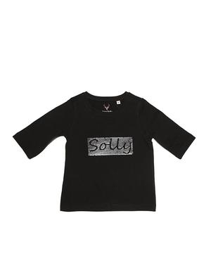 black cotton blend top - 15611486 - Standard Image - 1