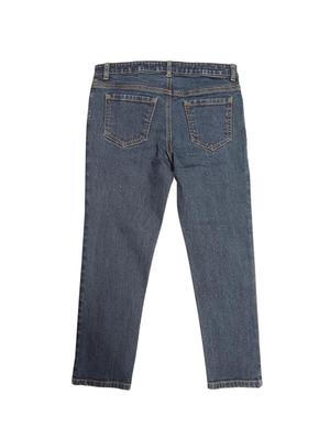 blue cotton blend washed jeans - 15611633 - Standard Image - 1