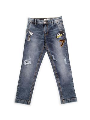 blue cotton blend jeans - 15611634 - Standard Image - 1