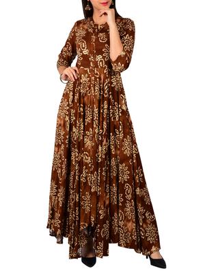 Printed asymmetric kurta - 15611645 - Standard Image - 1