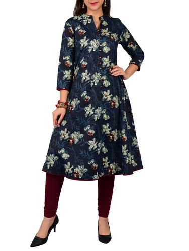 Printed a-line kurta - 15611717 - Very Small Image - 1