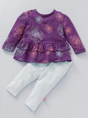 purple cotton full length set - 15611797 - Standard Image - 1