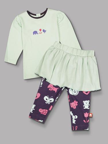 green cotton full length set - 15611802 - Very Small Image - 1