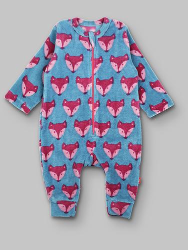 blue cotton romper - 15611803 - Very Small Image - 1