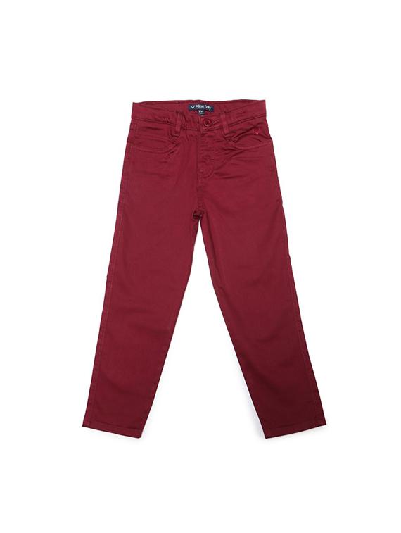 red cotton blend chinos - 15611876 - Zoom Image - 1