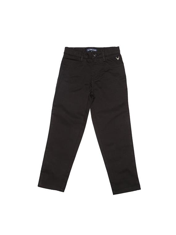 black cotton blend chinos - 15611877 - Zoom Image - 1