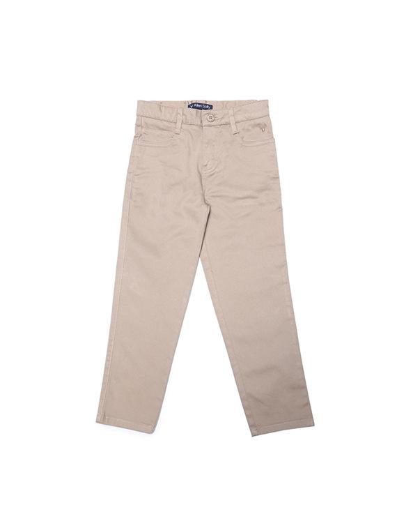 beige cotton blend chinos - 15611878 - Zoom Image - 1